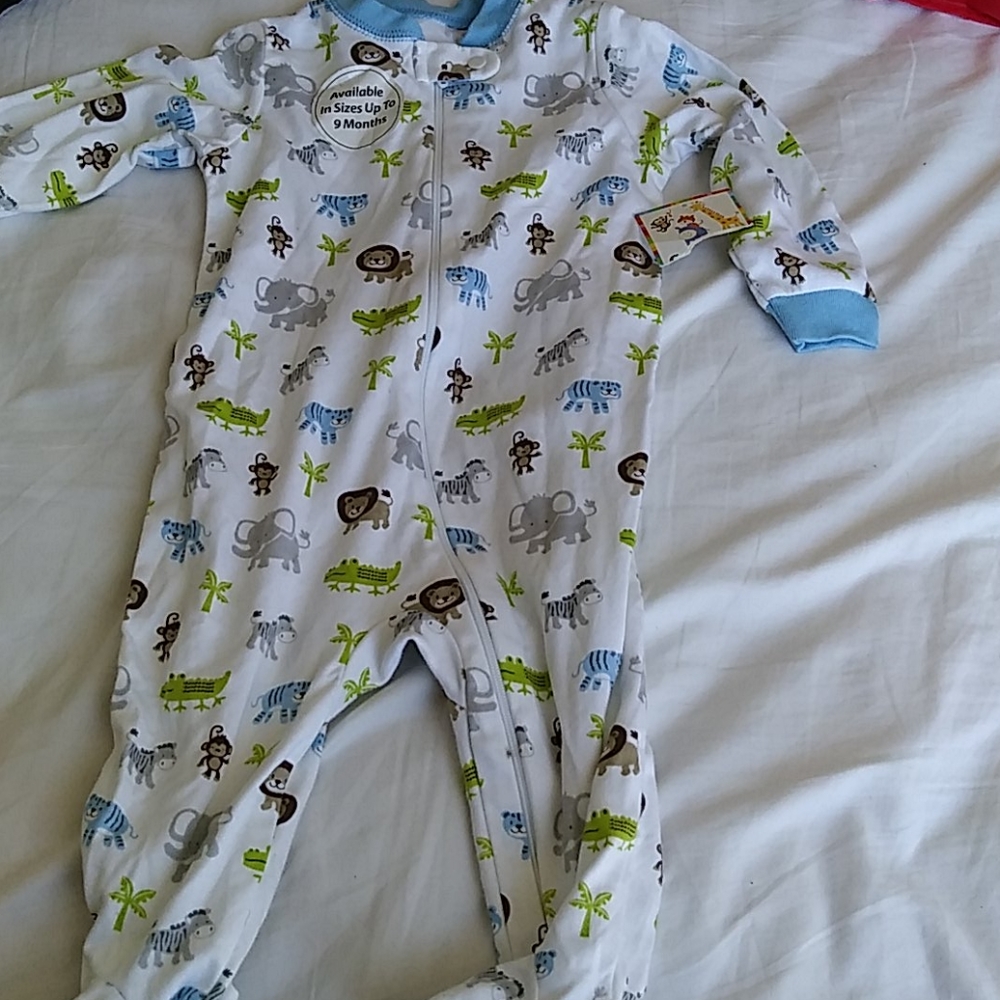 6-9 mo pajama onesie